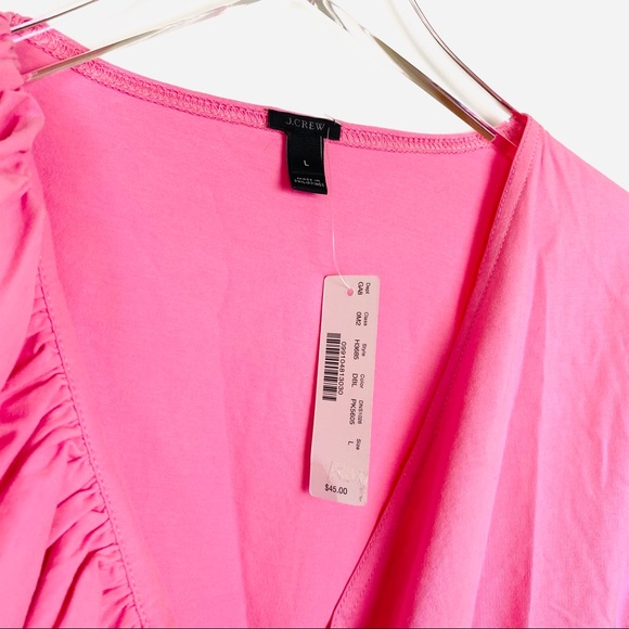 NEW⚡️J. Crew pink wrap front ruffle bodysu… - Picture 3 of 3